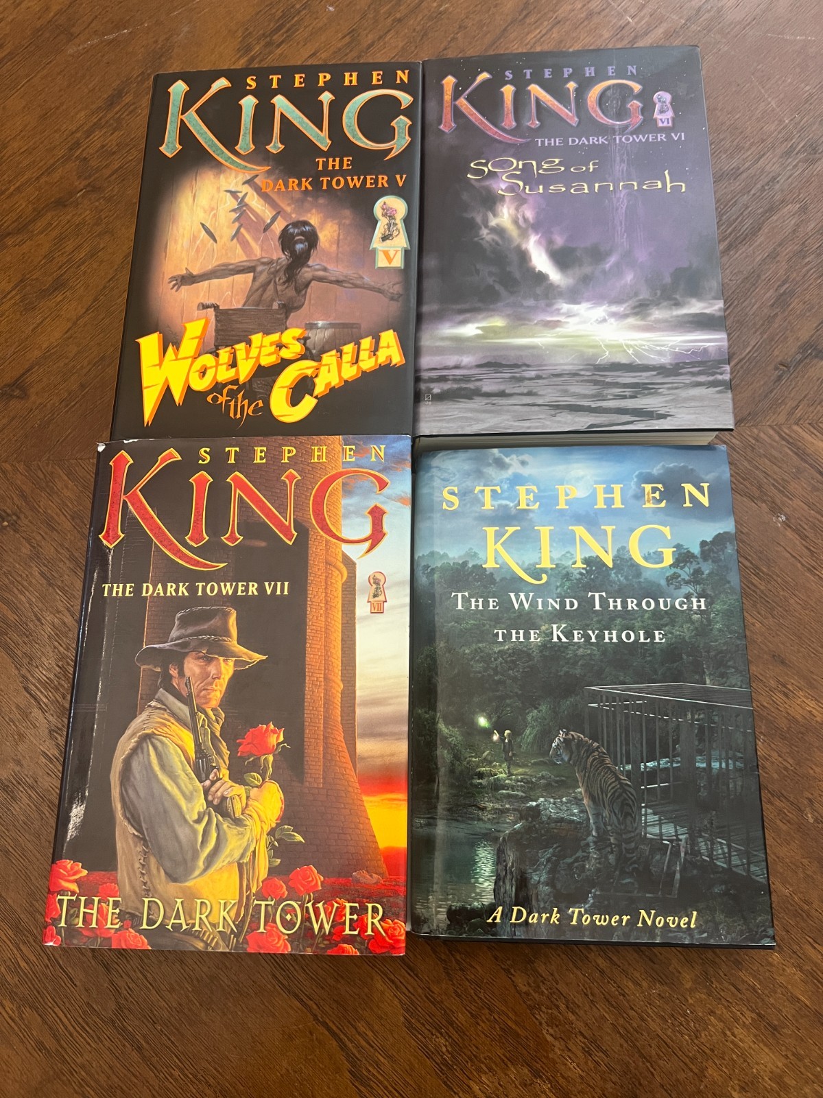 4 Stephen King The Dark Tower Books 5 6 7 + Keyhole ALL 1st Edition Hard Cover