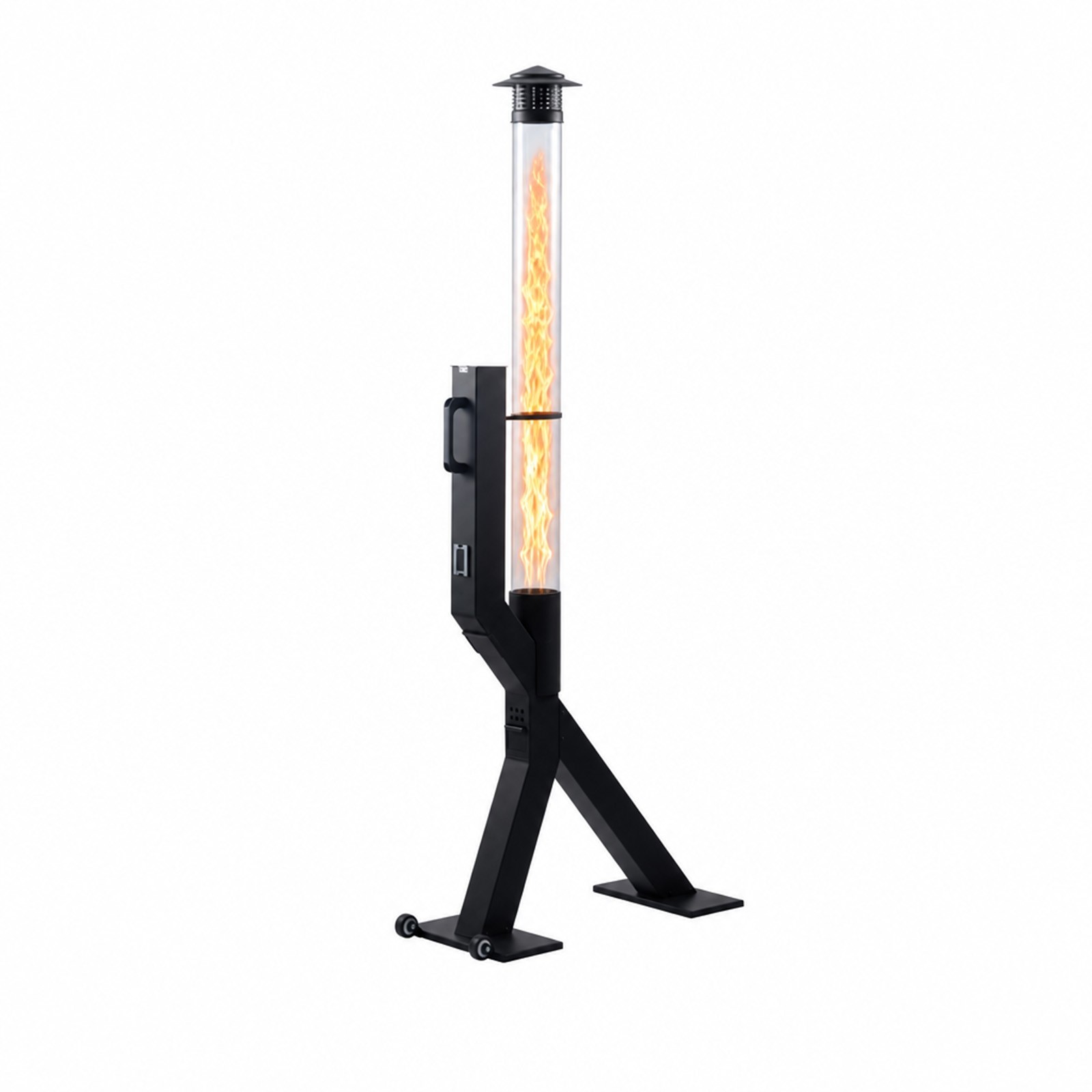 Aoodor 70-in Patio Wood Pellet Heater Outdoor Smokeless Portable Fire Tube Stove