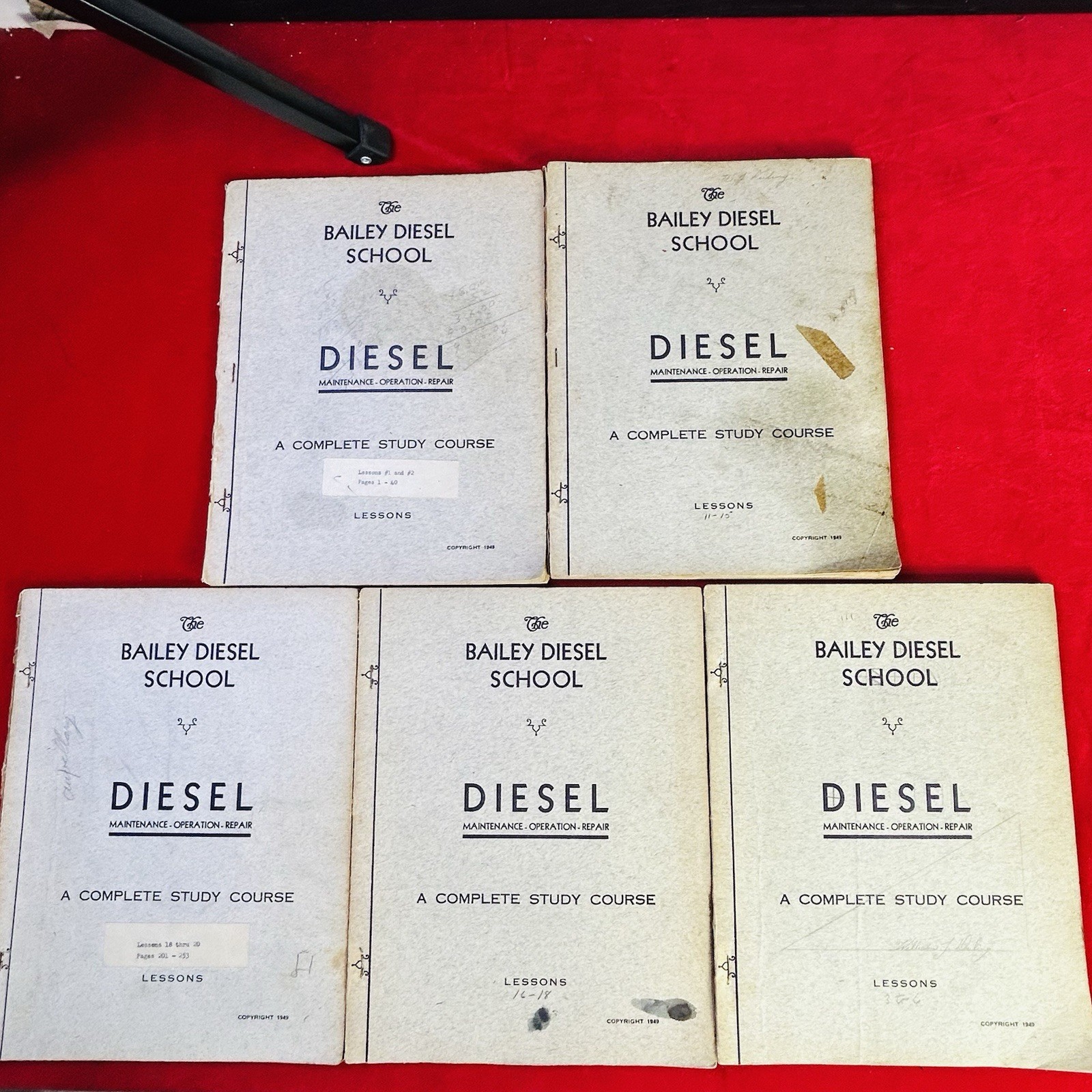 Vtg Bailey Diesel School Study Course 5 Lessons & Glossary Mechanic Vtg Bailey Diesel School Study Course 5 Lessons & Glossary Mechanic