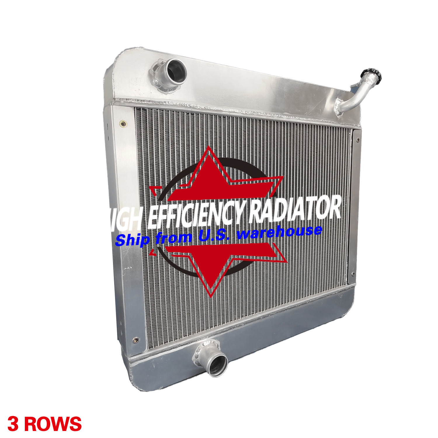 OE# AT129141 AR5704 Aluminum Radiator Fits John Deere 210C Backhoe 482C Forklift