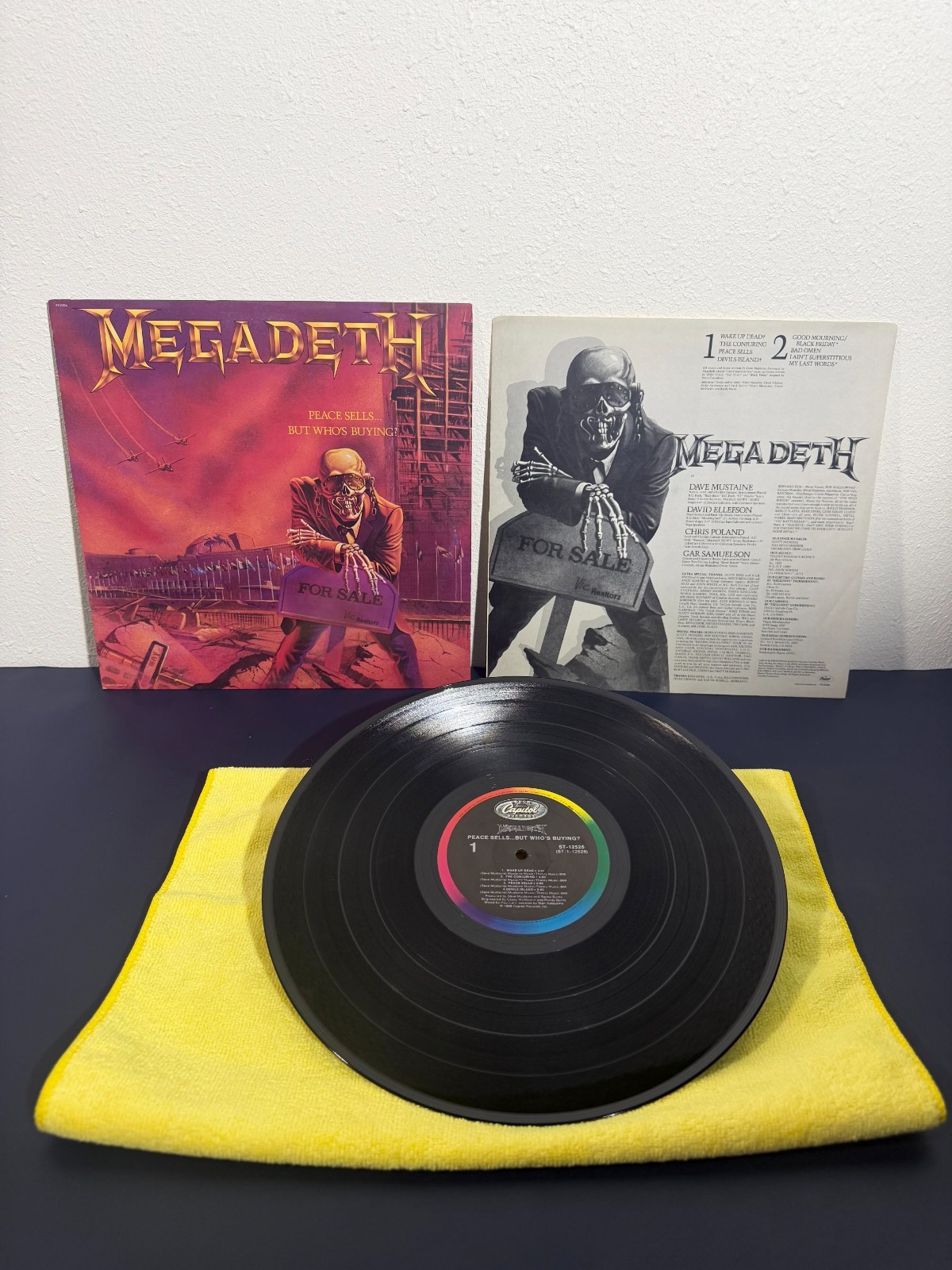 Megadeth Peace Sells But Who's Buying 1986 US Capitol ST-12526 Vinyl LP w/ Inner