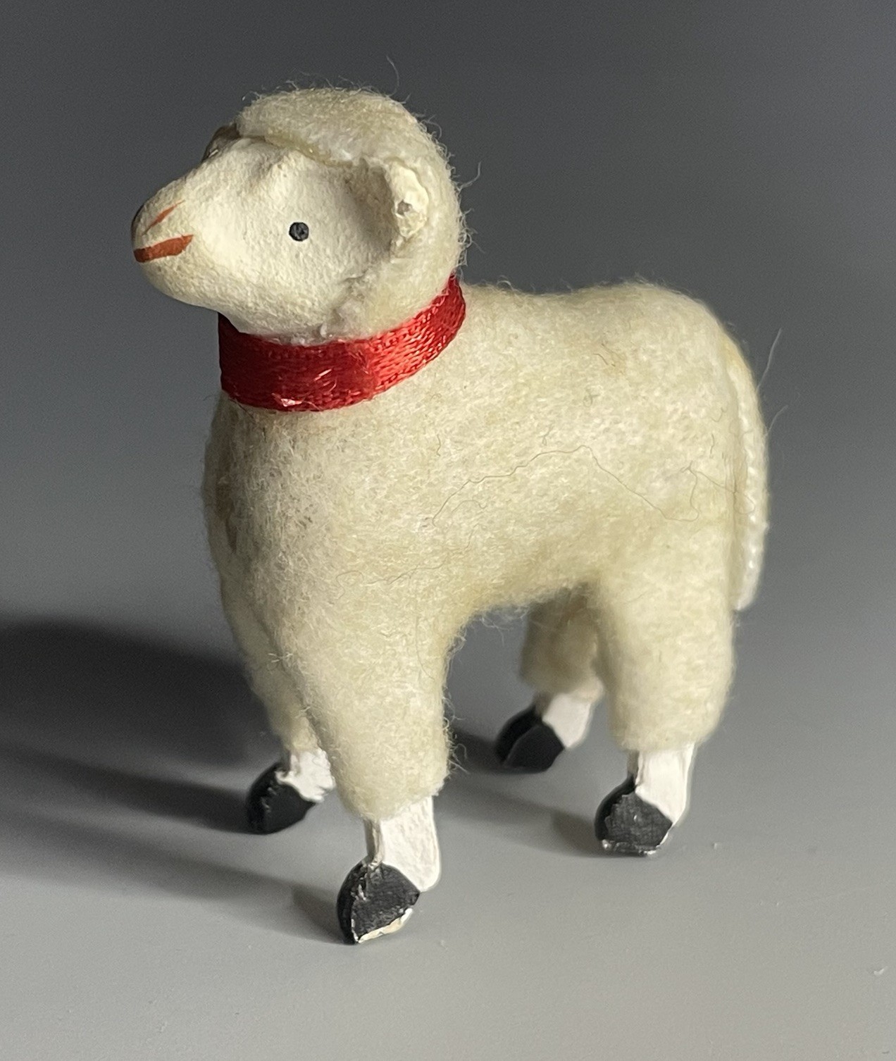 Mid-Century Vintage 20th C. Miniature Putz German Erzgebirge Sheep Nativity XMAS