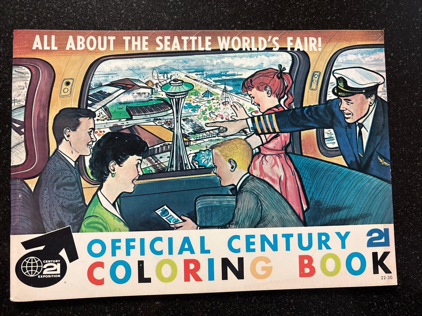 Nos Vtg 1962 Seattle Worlds Fair Century 21 Coloring Book Space Needle Estate Nos Vtg 1962 Seattle Worlds Fair Century 21 Coloring Book Space Needle Estate