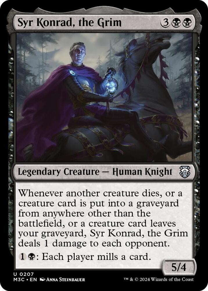 1x Syr Konrad, the Grim - Commander: Modern Horizons 3 - NM  -  MTG