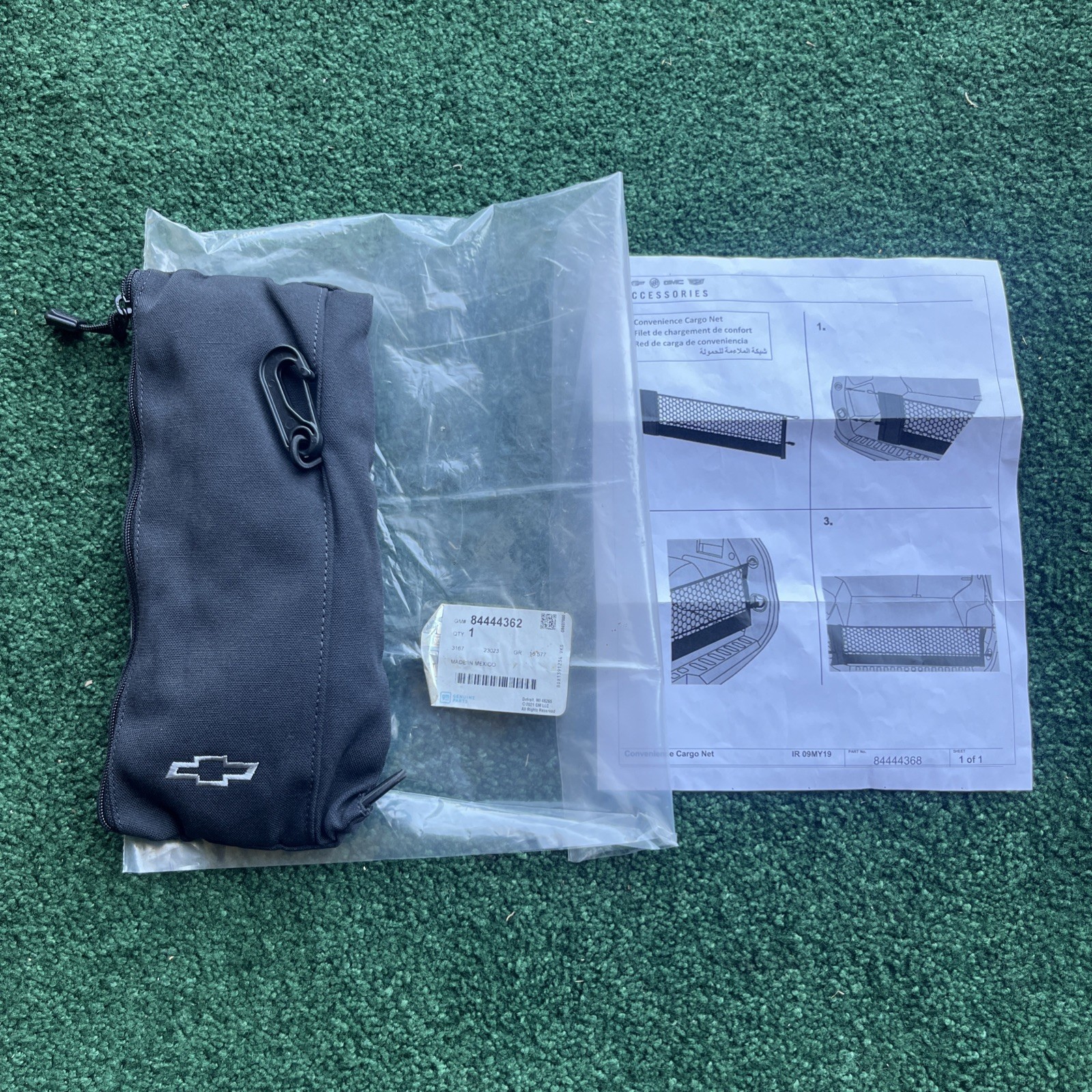 2021-2025 Chevrolet Tahoe Suburban Vertical Cargo Net 84444362 W/ Bowtie Logo OE 2021-2025 Chevrolet Tahoe Suburban Vertical Cargo Net 84444362 W/ Bowtie Logo OE