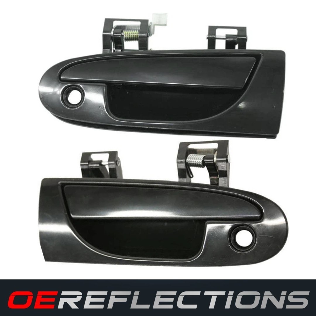 NEW Outer Exterior Door Handles Set RH LH Black for 1995-1999 Mitsubishi Eclipse
