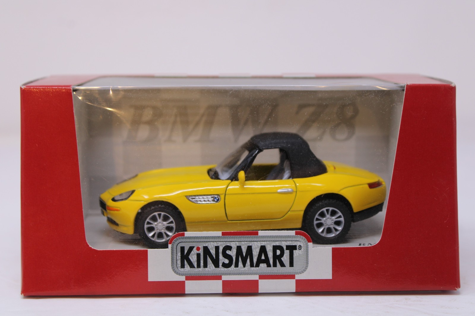 Kinsmart BMW Z8 Diecast 1/36 Scale Yellow Model Car