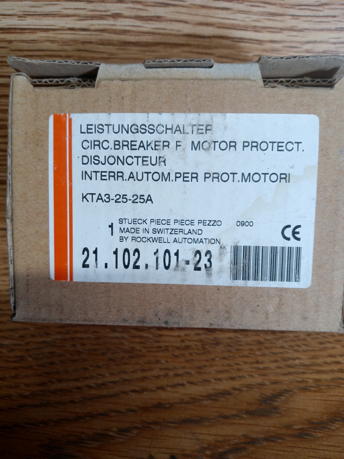 *NEW IN BOX* sprecher+schuh [KTA3-25-25A] 20-25A circuit breaker