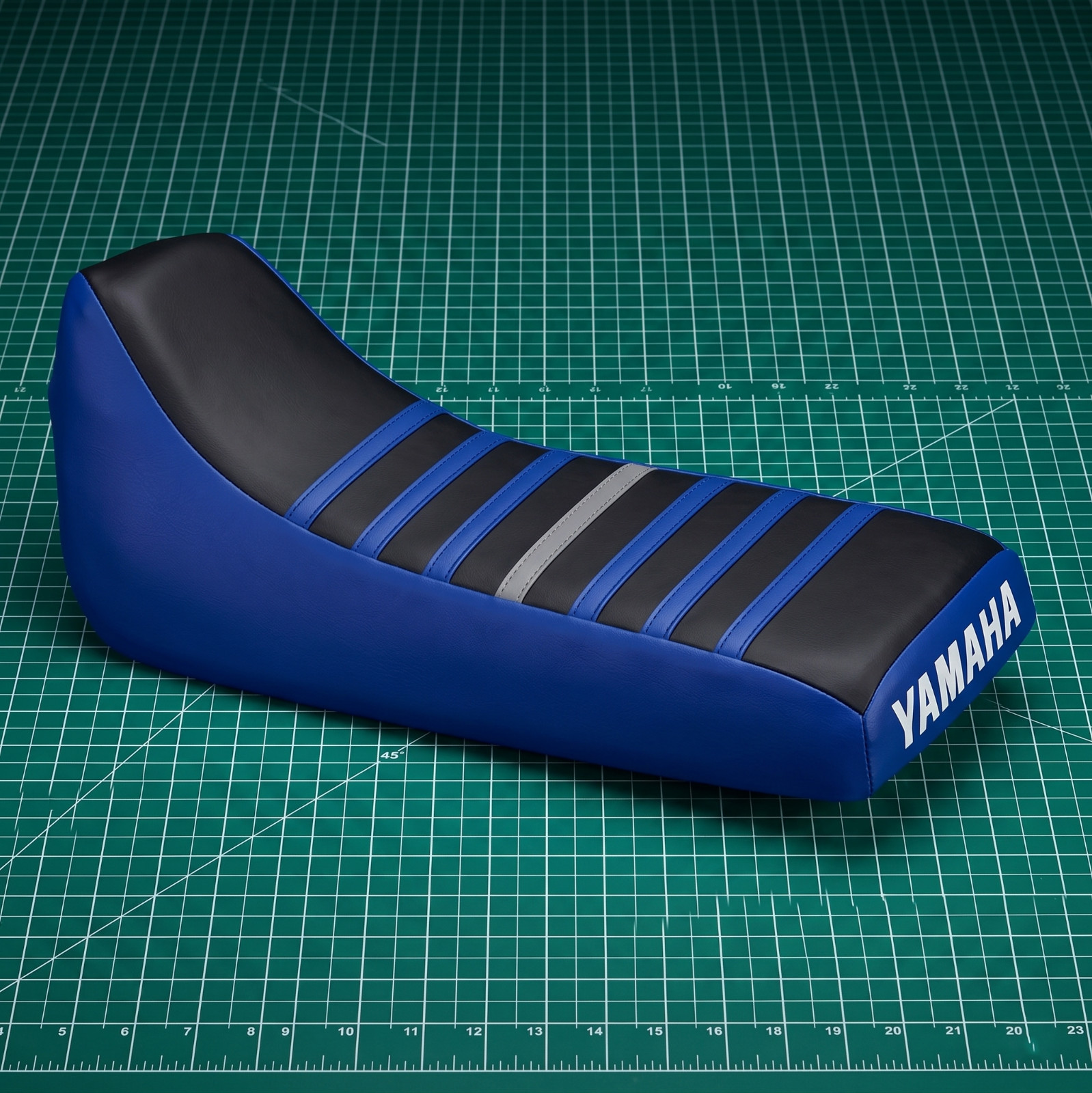 Yamaha Blaster 200 Seat Cover For 1988 To 2006 Blue Black Vinyl Seat Cover
