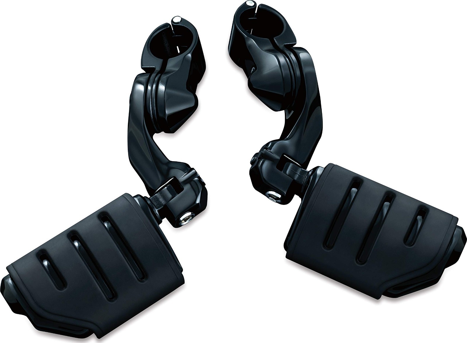 Kuryakyn Trident Dually Adjustable Cruise Mounts Black Fits 1-1/4