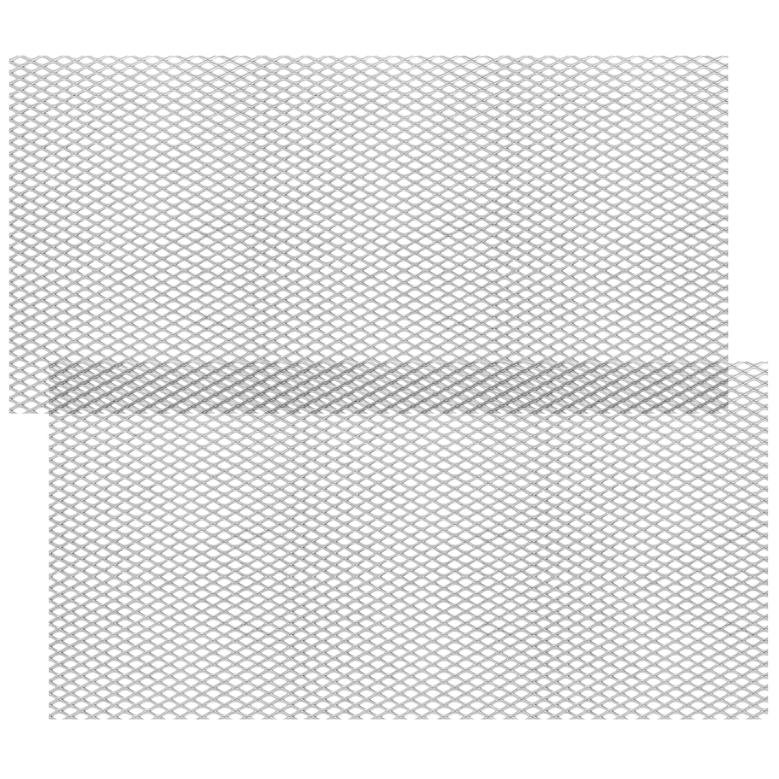 2PCS Steel Expanded Metal Sheet Flattened 48x24 Inches, 11 48