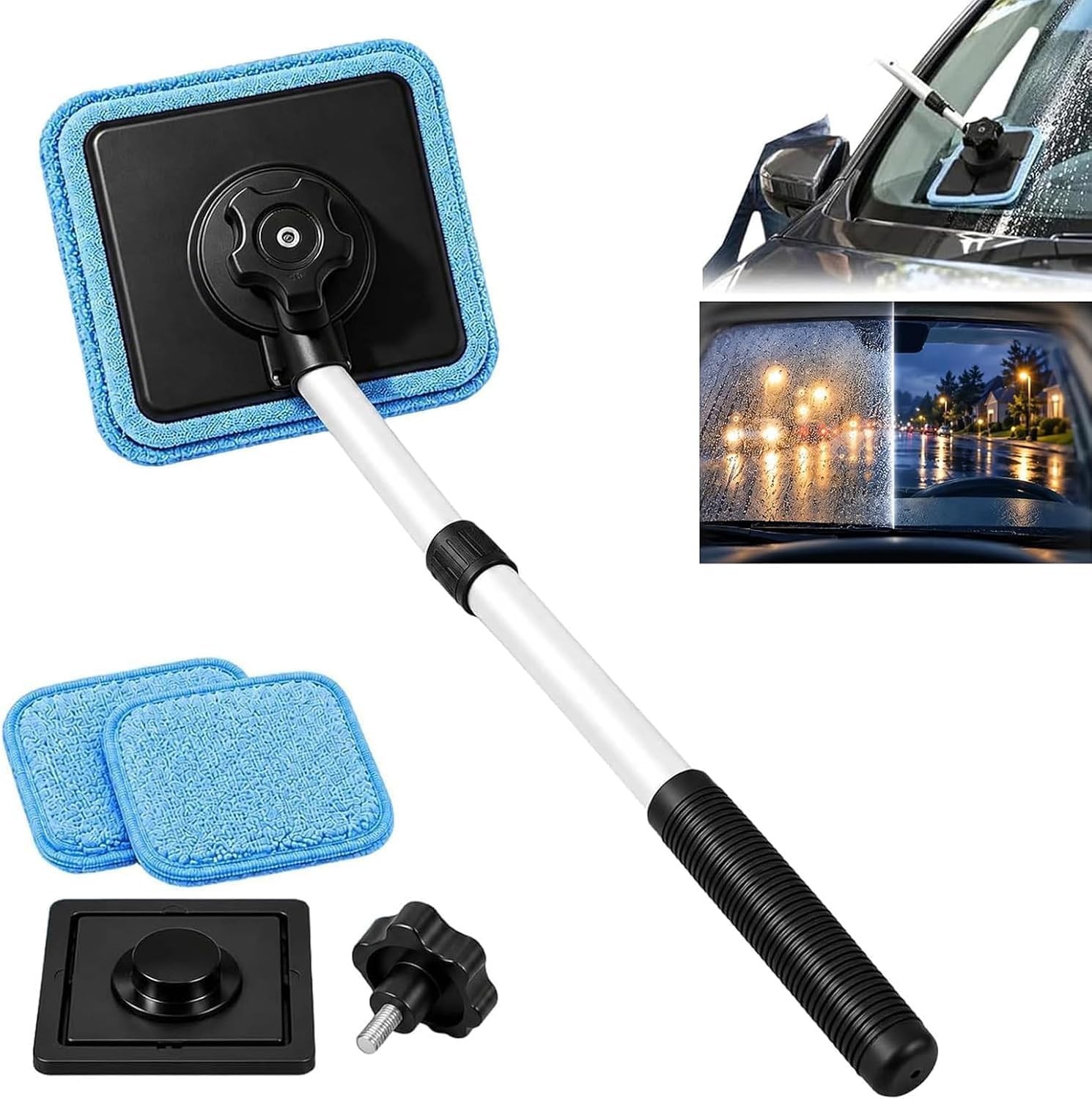 Dual Magnetic Car Windshield Cleaner Double Sided Glass Cleaning Tool