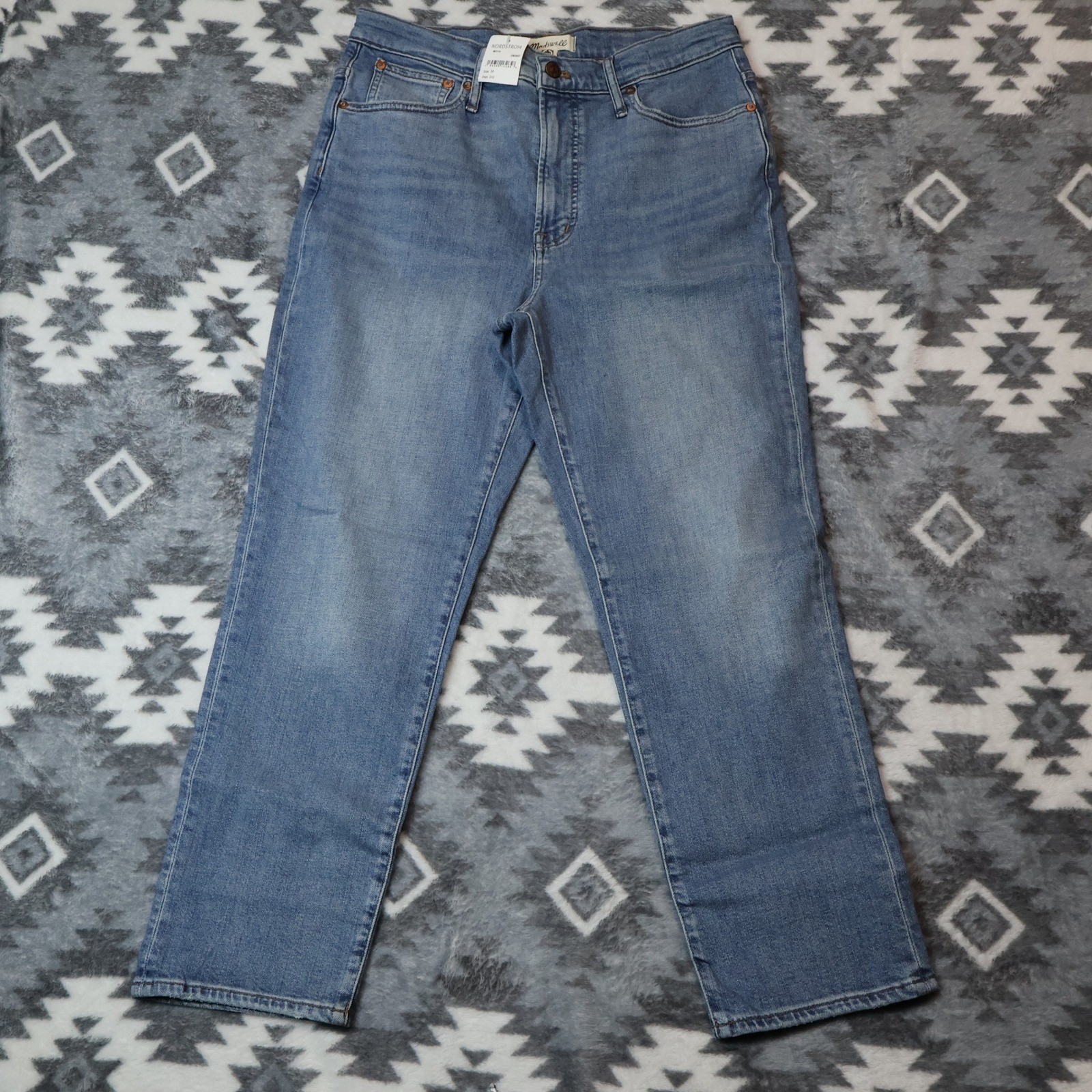 Madewell The Perfect Vintage Jean Blue High Rise Straight Leg Denim W30x26.5\ Madewell The Perfect Vintage Jean Blue High Rise Straight Leg Denim W30x26.5\