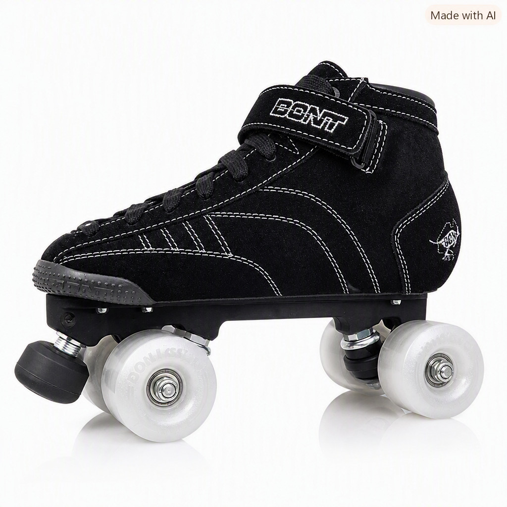 Bont Prostar Suede Roller Skates Size 6 LED Light‑Up Wheels Indoor Outdoor