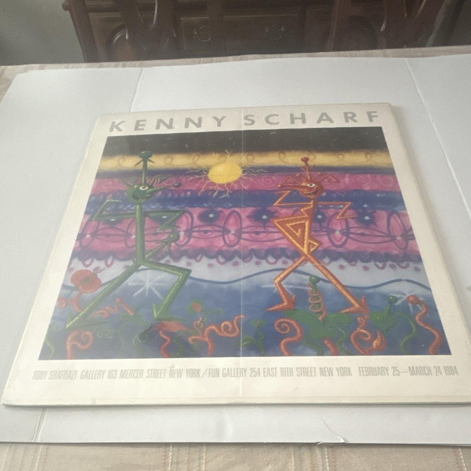 ￼ Rare Vintage Exhibition Poster By Kennay Sharf B