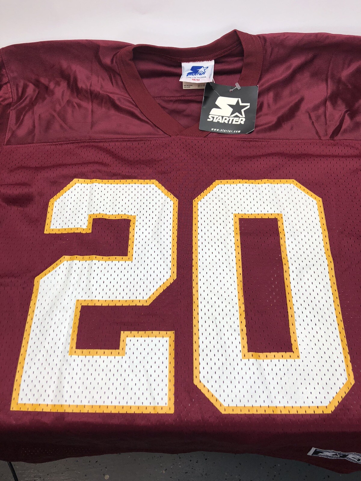 Vintage Starter Skip Hicks Washington Redskins Size 46 Jersey NFL