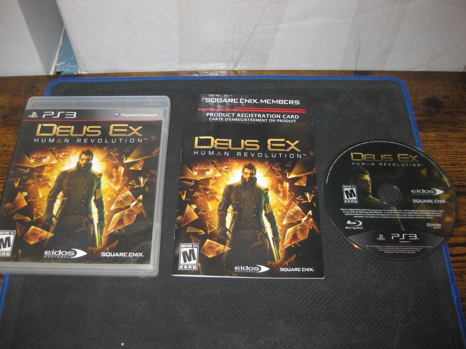PS3 Deus Ex Human Revolution Sony PlayStation 3 CIB Tested Disc Manual Near MInt