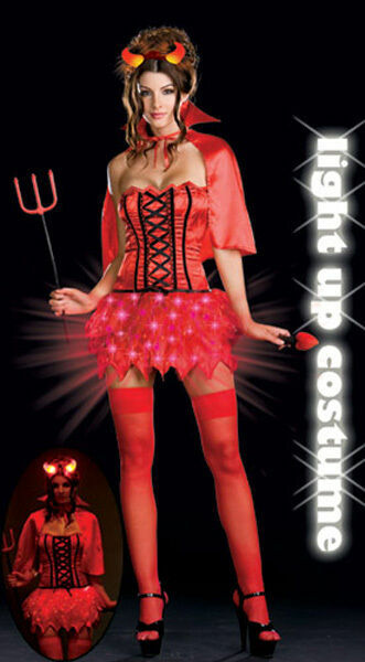Costume Women Devil s De-LIGHT, Light Up
