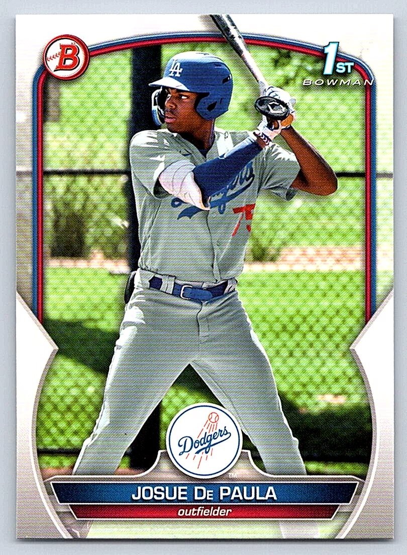 JOSUE De PAULA DODGERS RC 1st card   2023 BOWMAN PROSPECTS #BP-111