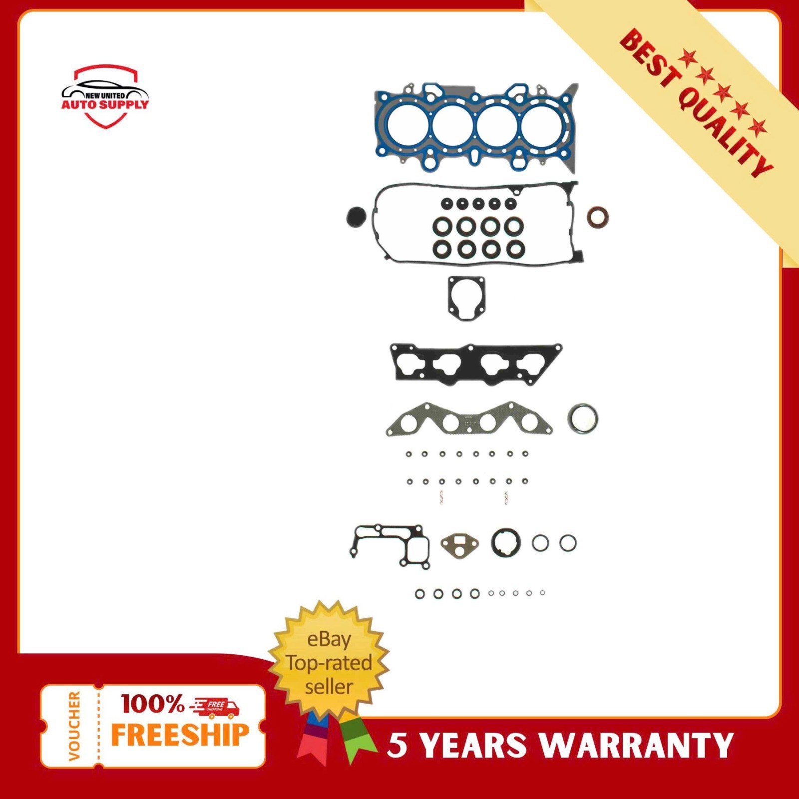 Fel-Pro HS 26236 PT-1 Cylinder Head Gasket Set for 2001-2005 Honda Civic