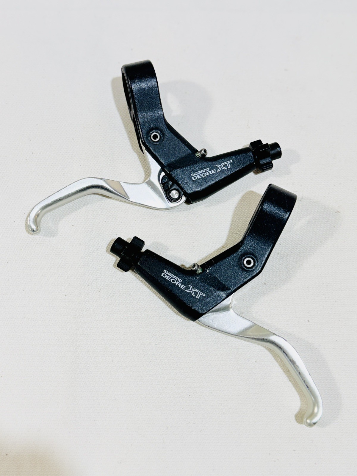 Vintage SHIMANO Deore XT BL-M739 MTB V-Brake Levers PAIR 22mm x 2 Finger Bike