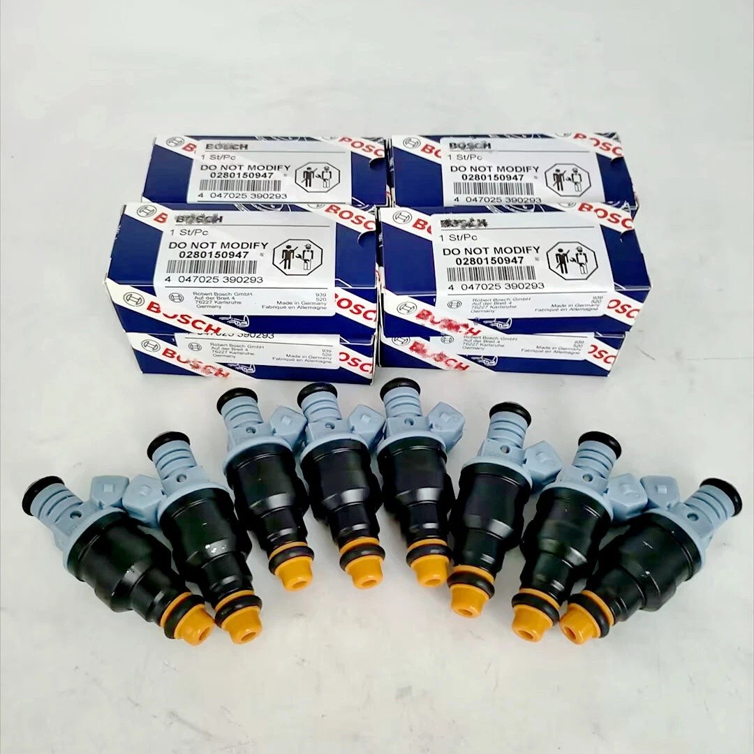 8X Bosch 0280150947 25LB Fuel Injectors For 1991-97 Ford F250 F350 MUSTANG 7.5L
