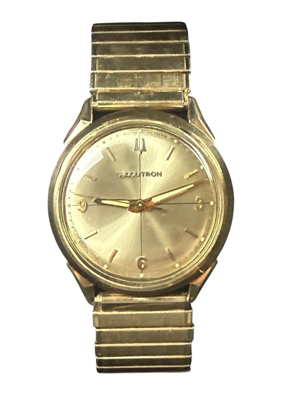 Vintage Bulova Accutron 1966 10Kt GF Cal 214 Men\'s Watch M6 w/ Speidel Band