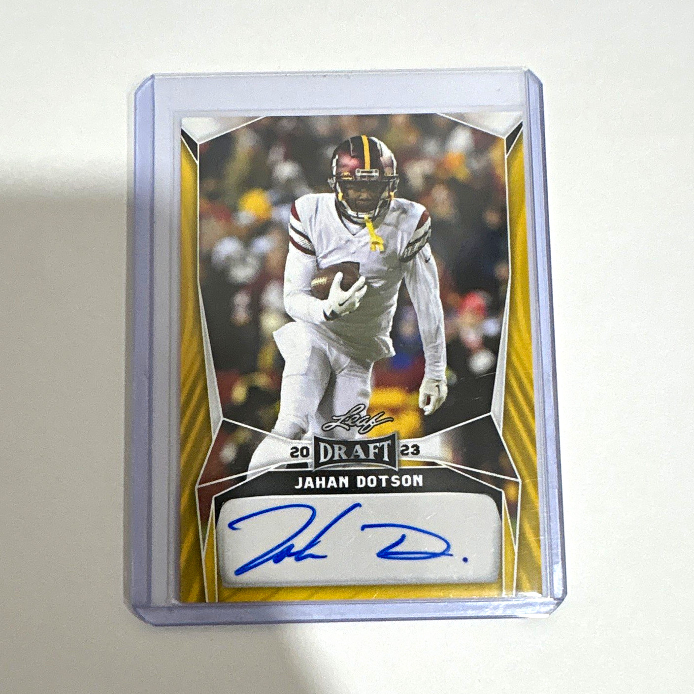 Leaf 2023 Draft Autographs Football Jahan Dotson Auto NCAA #BA-JD2