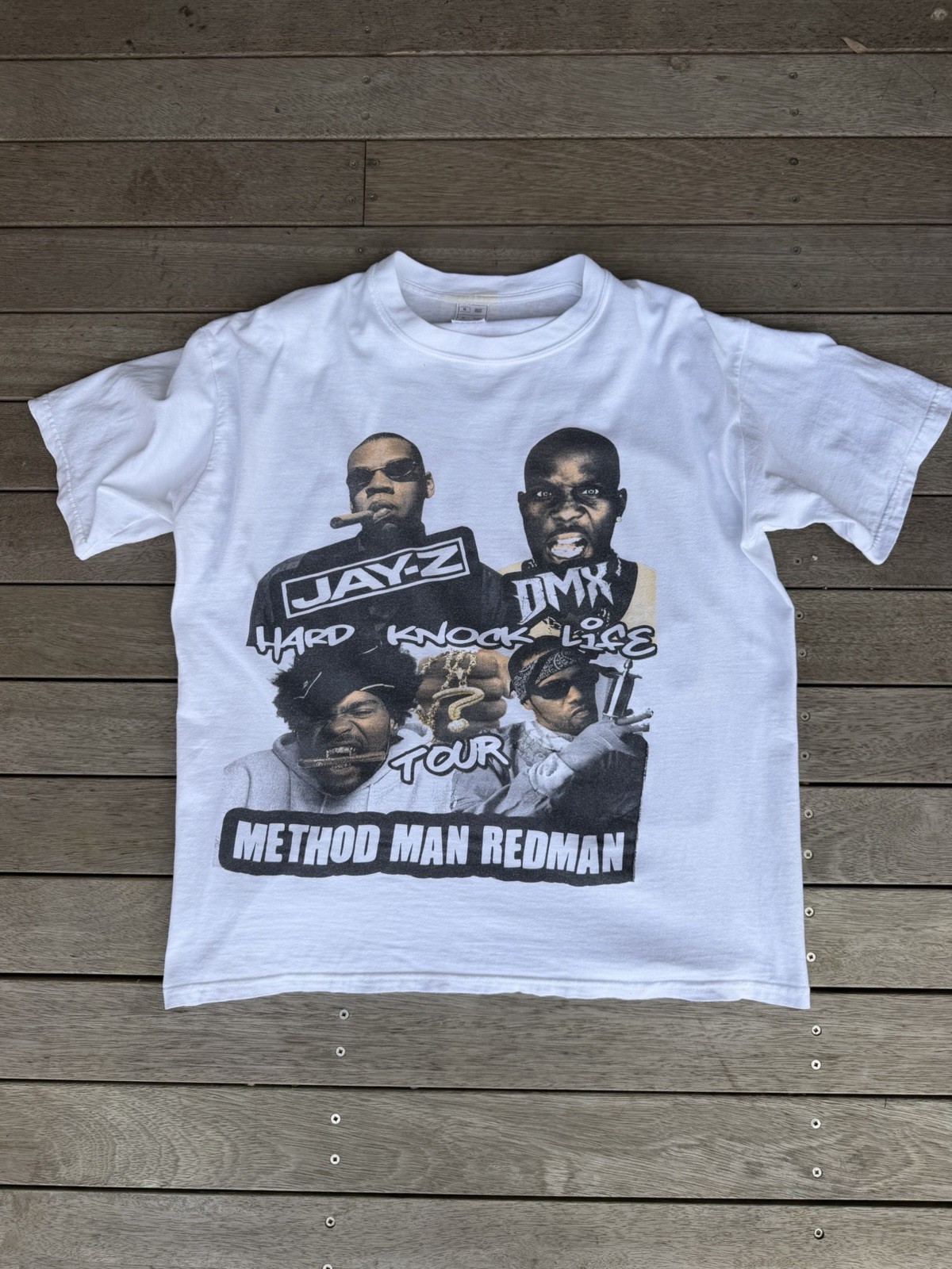 Vintage 1999 Hard Knock Life Rap - Large - 90s - Jay Z DMX Method Man Red Man