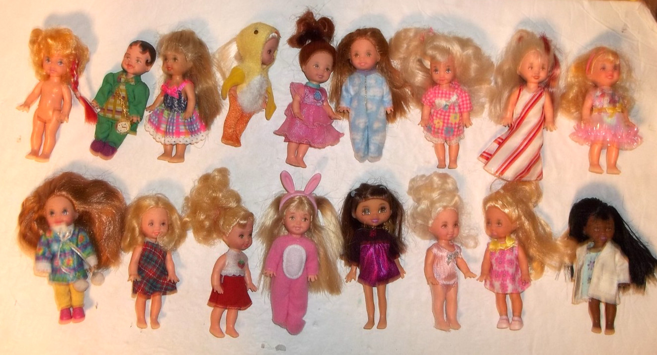 Vintage Barbie Kelly & Friends 17 Dolls Lot 6 Vintage Barbie Kelly & Friends 17 Dolls Lot 6