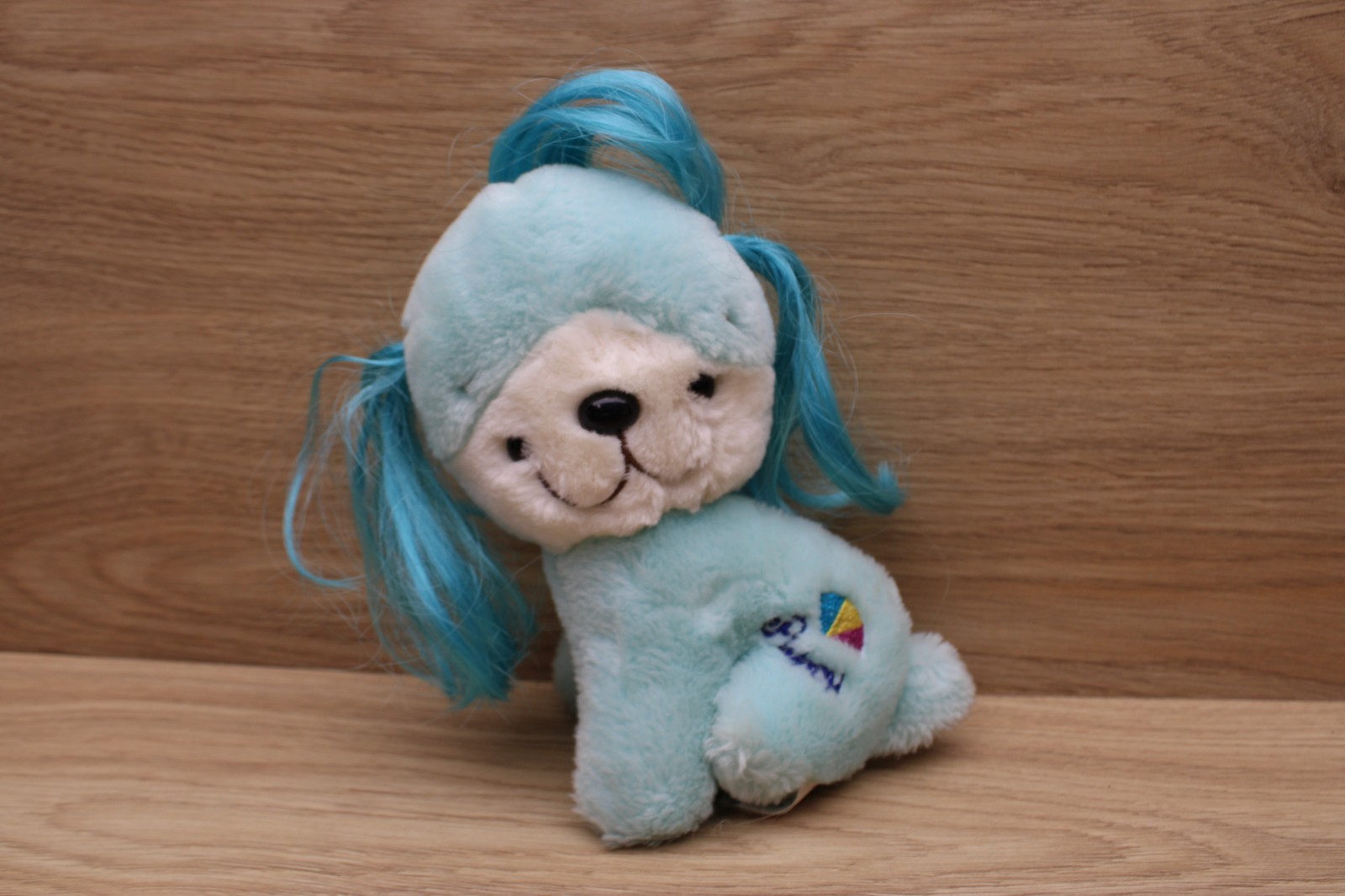 Vintage 1983 Animal Toy Imports Blue Puppy Dog Plush 7\