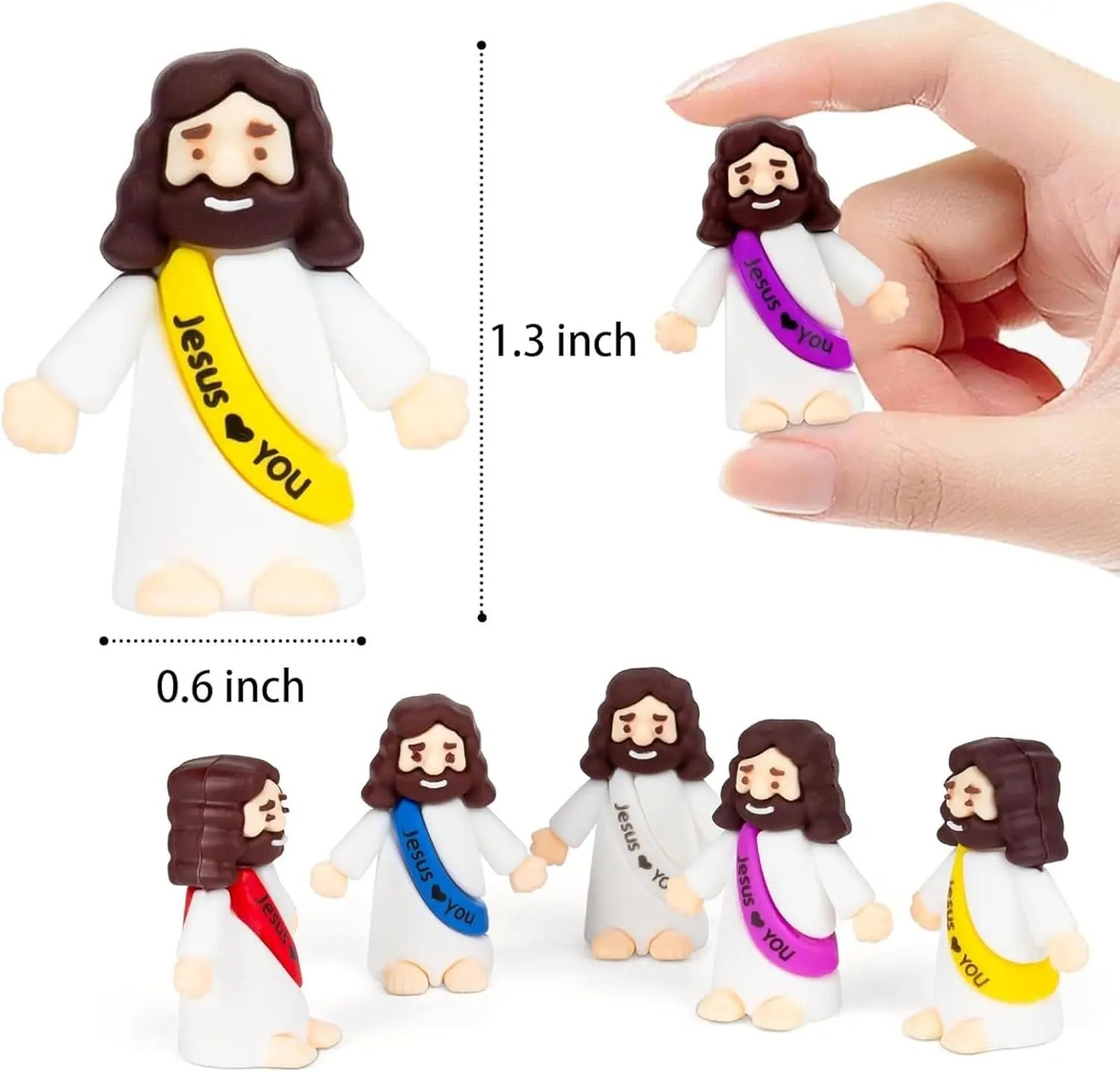 10-60PCS Mini Jesus Figures Christmas Christian Decor –Little Religious Figurine 10-60PCS Mini Jesus Figures Christmas Christian Decor –Little Religious Figurine