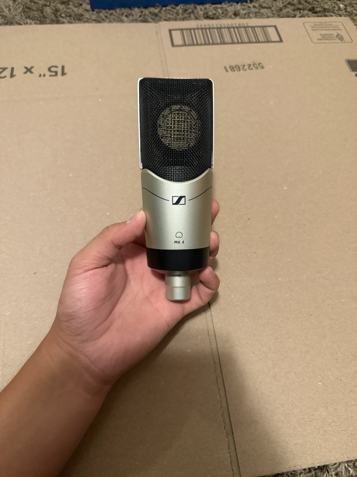 Sennheiser MK4 Large Diaphragm Condenser Microphone With Shock Mount And Cable