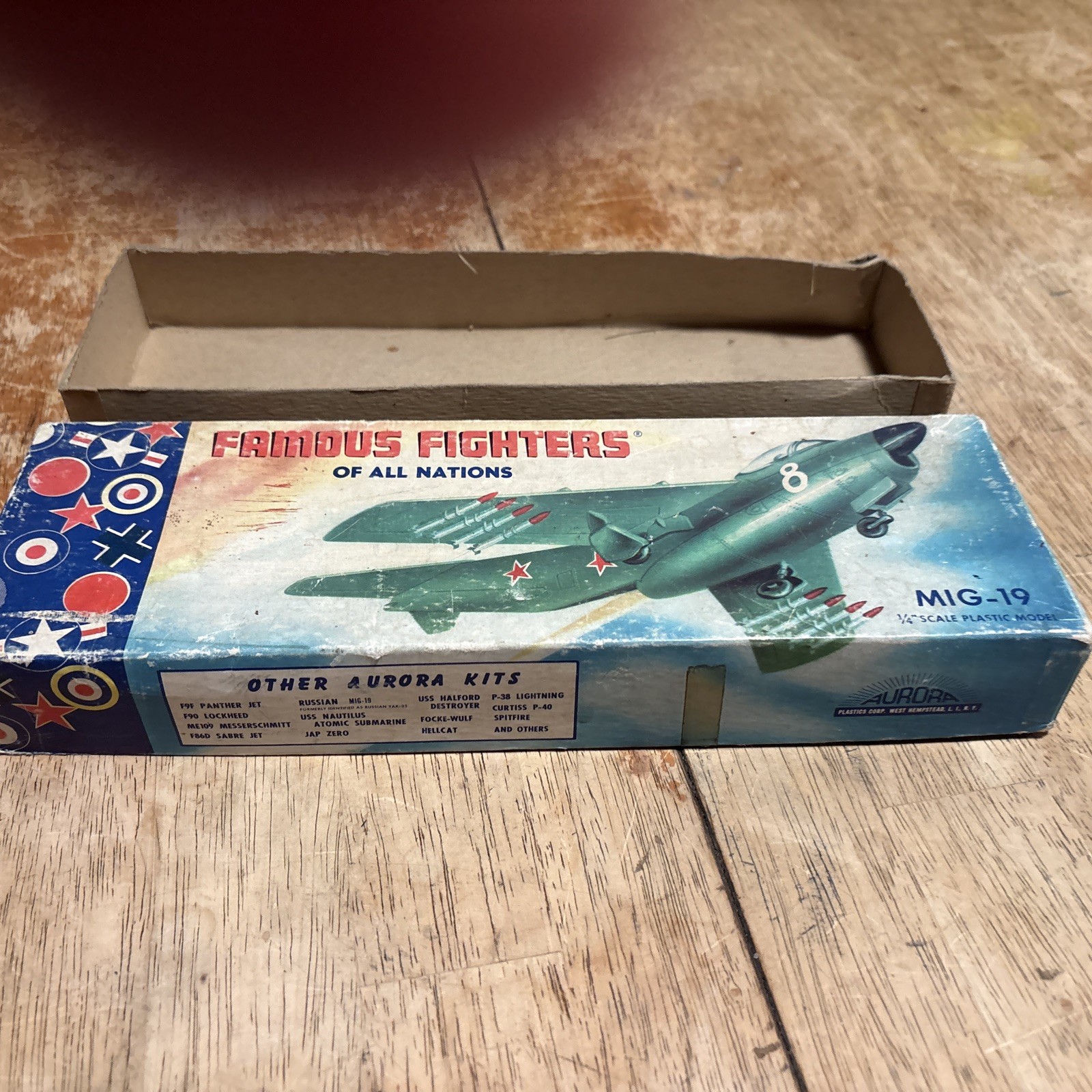 Vintage Aurora Box MIG-19 No Kits Box Only Vintage Aurora Box MIG-19 No Kits Box Only