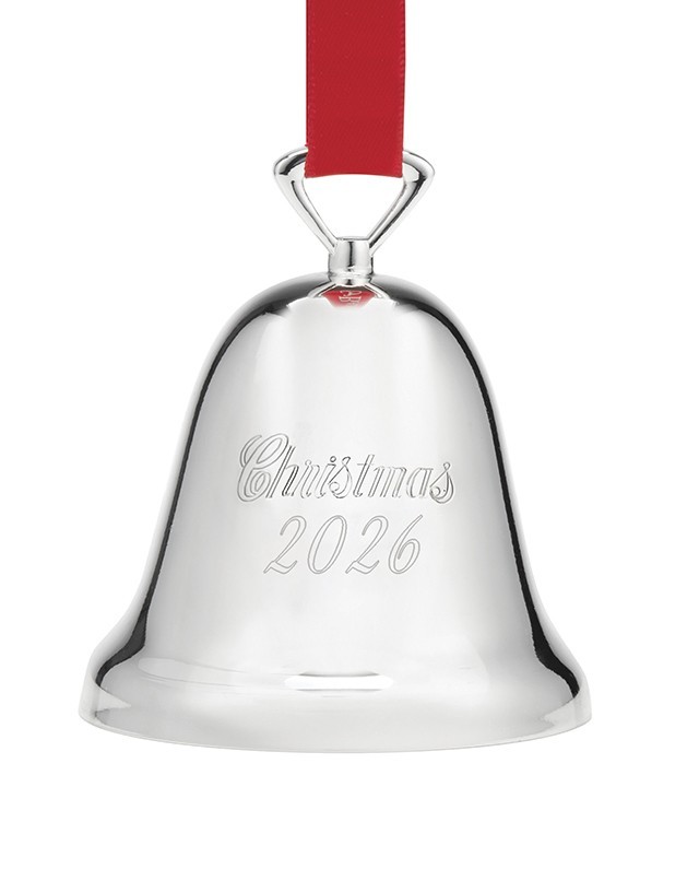 REED & BARTON 2026 CHRISTMAS BELL /SILVER PLATED /NEW /  OVER $39.00