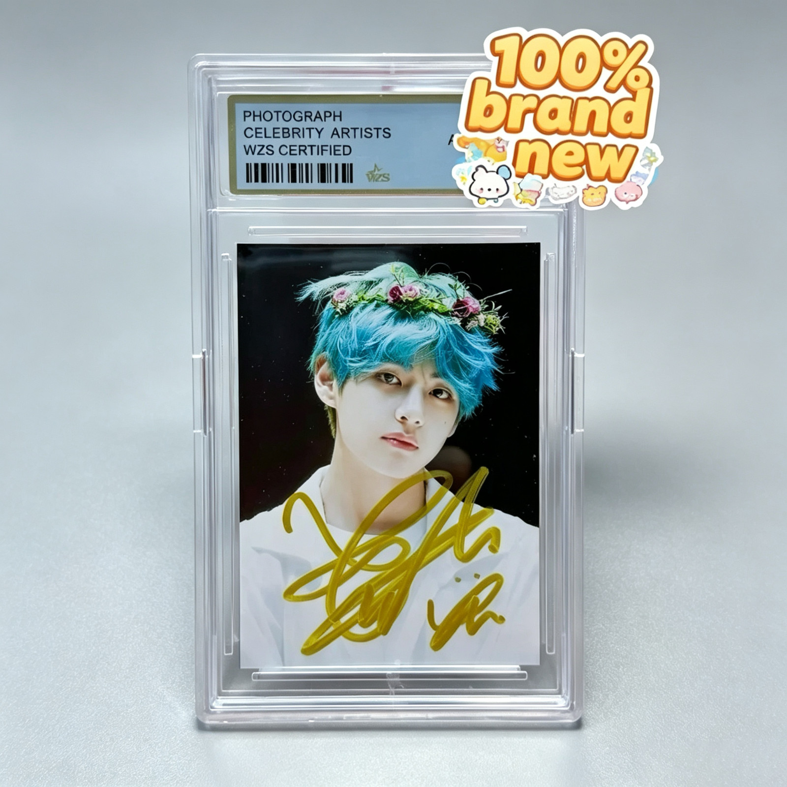 BTS Kim Tae Hyung V 3 inch Autographed Official photocard Gift Collectible Merch