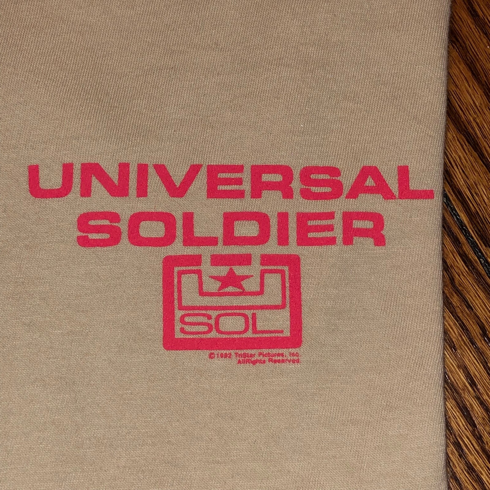 1992 universal soldier t shirt vintage cult sci fi 80s movie van Damme promo xl
