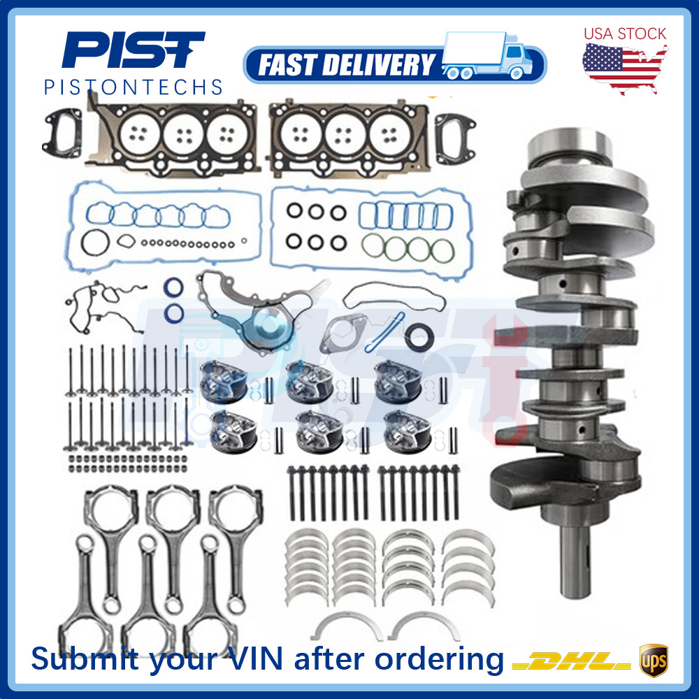 Engine Rebuild Overhaul Kit Crankshaft For 2011-2016 3.6L Chrysler Jeep Dodge V6