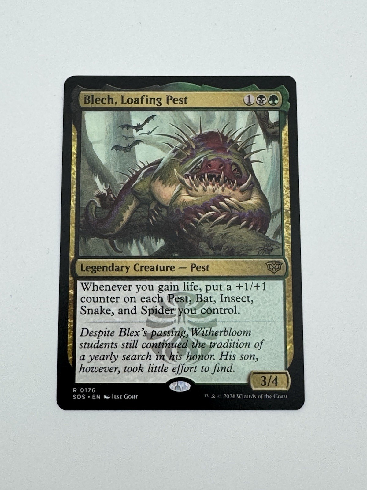 Blech Loafing Pest (NM) Secrets of Strixhaven SOS Magic The Gathering MTG Blech Loafing Pest (NM) Secrets of Strixhaven SOS Magic The Gathering MTG