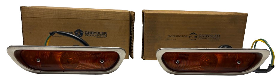 New Old Stock Parking Light Assemblies for 1963 Dodge Models #2243126 & 2243127