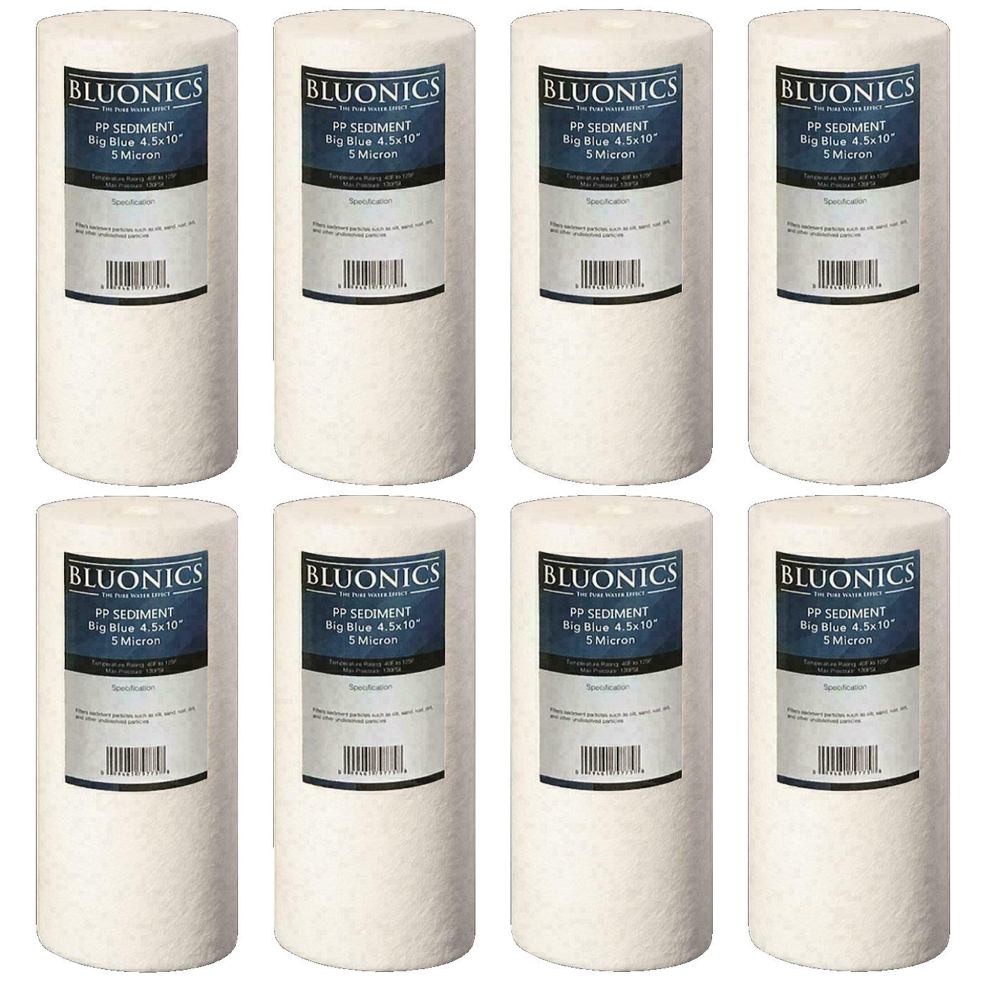 BLUONICS Sediment Water Filters 8 pieces 4.5\