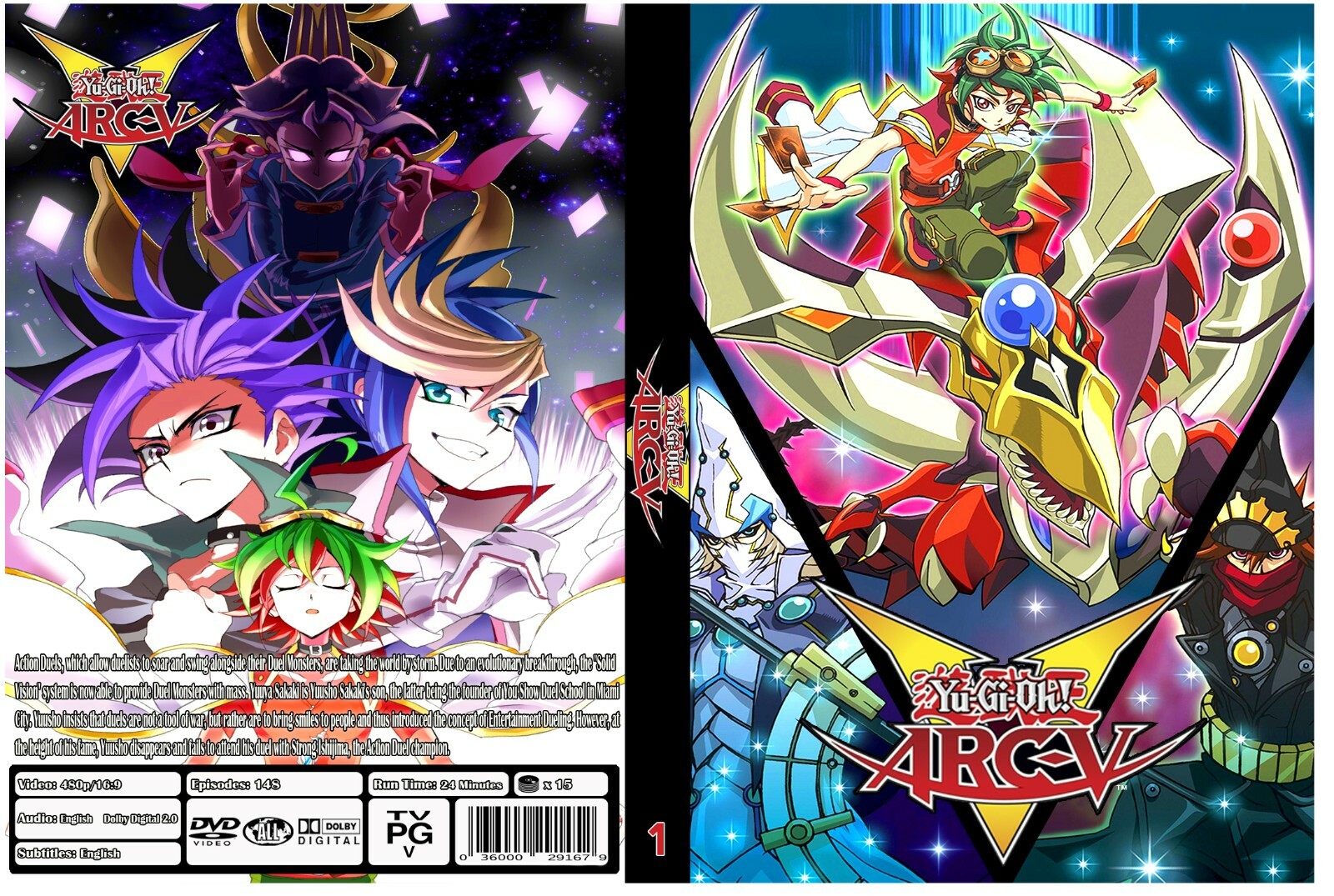 Yu-Gi-Oh Arc-V Anime Series English Dubbed with English Subs episodes 1-148 Yu-Gi-Oh Arc-V Anime Series English Dubbed with English Subs episodes 1-148