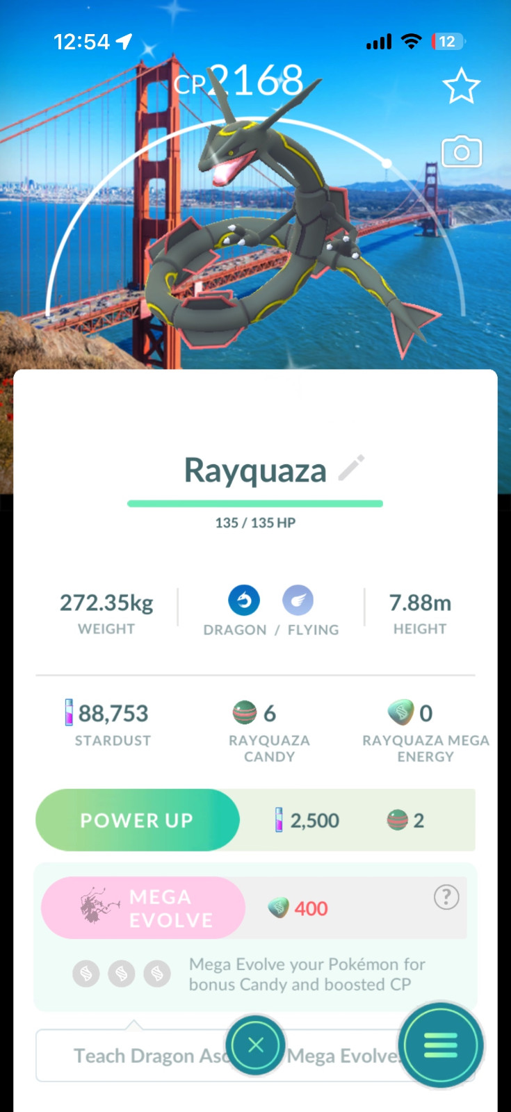 Pokémon Shiny Rayquaza San Francisco Golden Gate BG - SF Worlds Pokémon Shiny Rayquaza San Francisco Golden Gate BG - SF Worlds