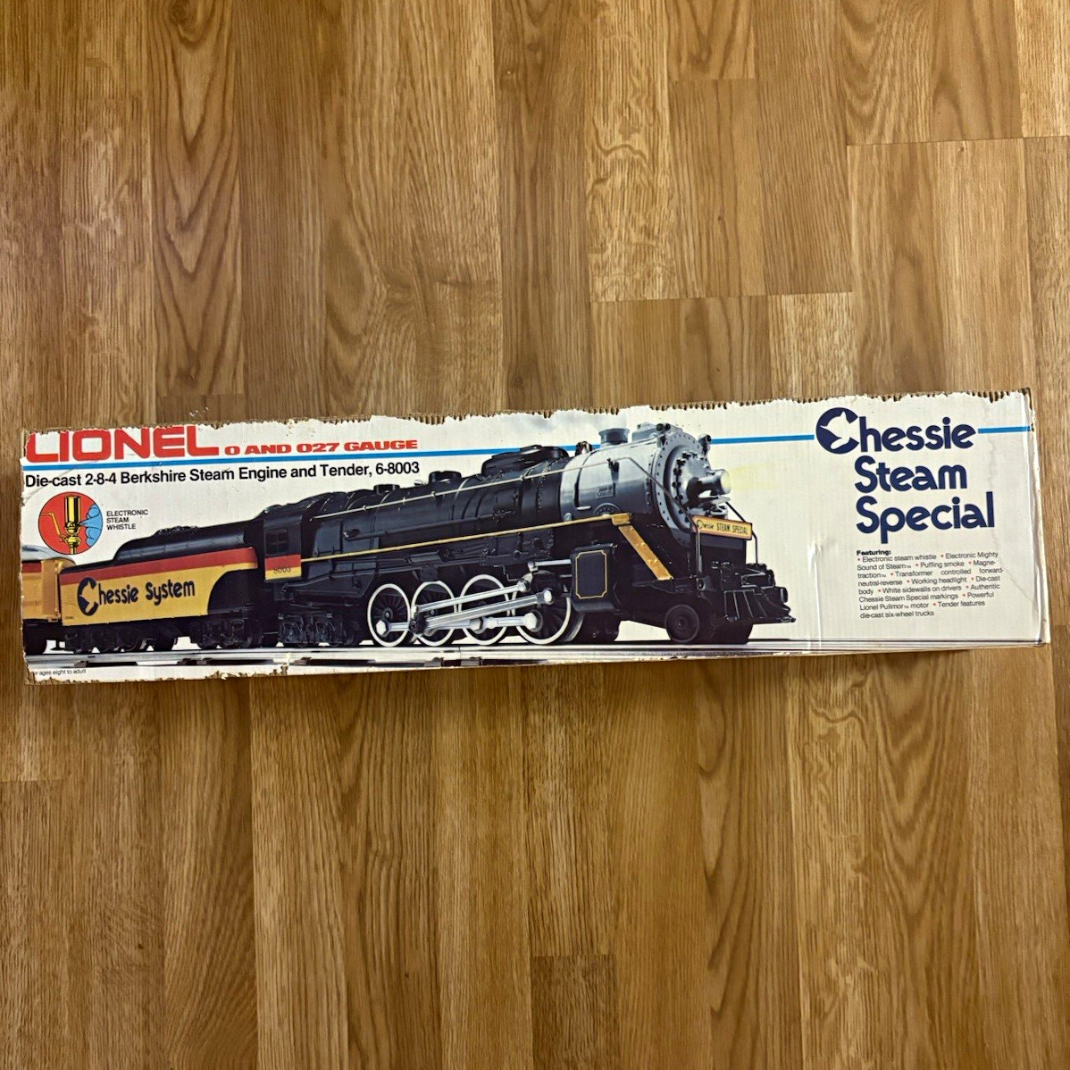 Lionel Chessie System O Gauge Locomotive & Tender Analog AC 6-8003 Lionel Chessie System O Gauge Locomotive & Tender Analog AC 6-8003