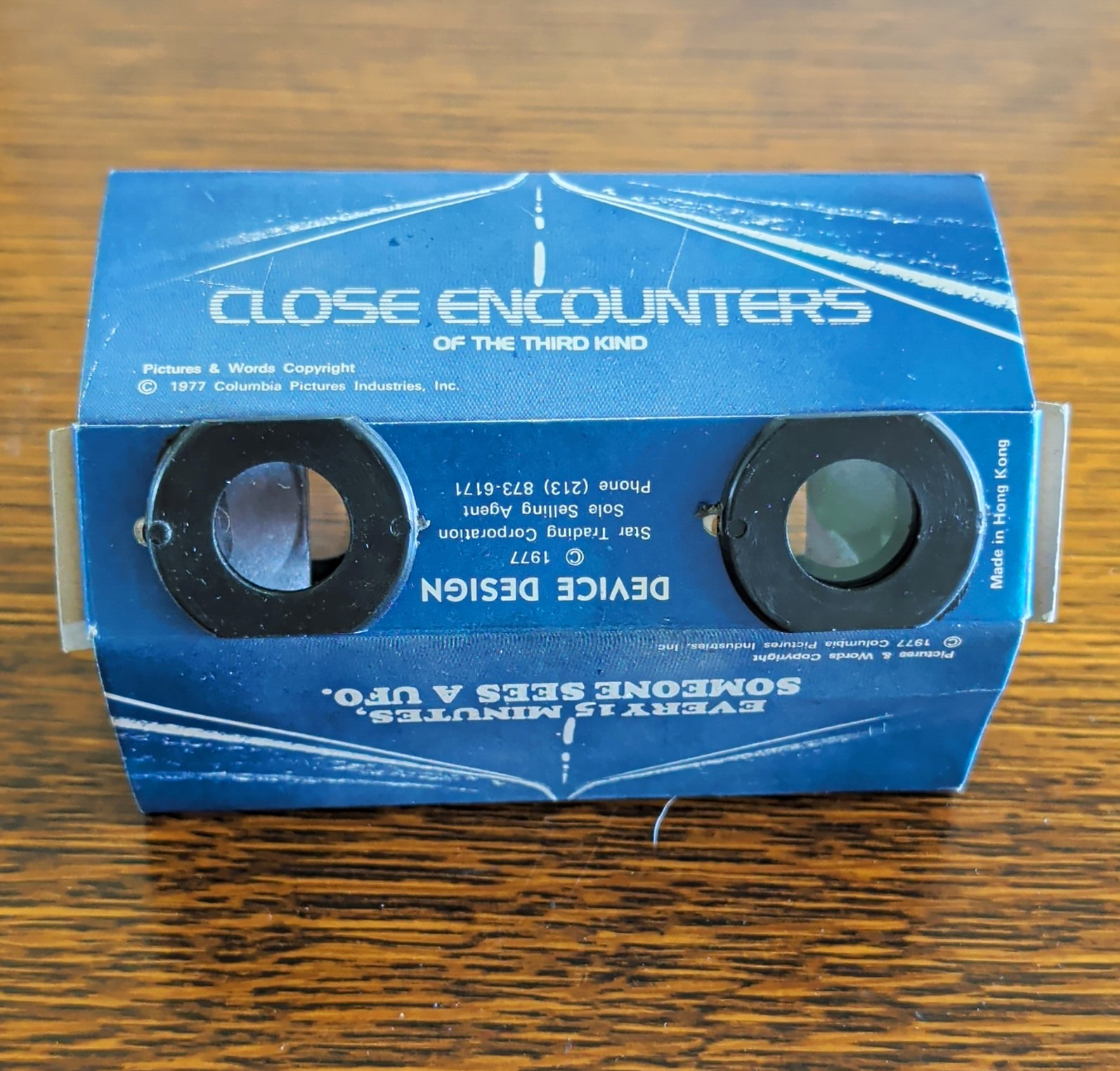 Columbia Pictures Close Encounters Third Kind Stereoscope Viewer 1977 RARE HTF Columbia Pictures Close Encounters Third Kind Stereoscope Viewer 1977 RARE HTF