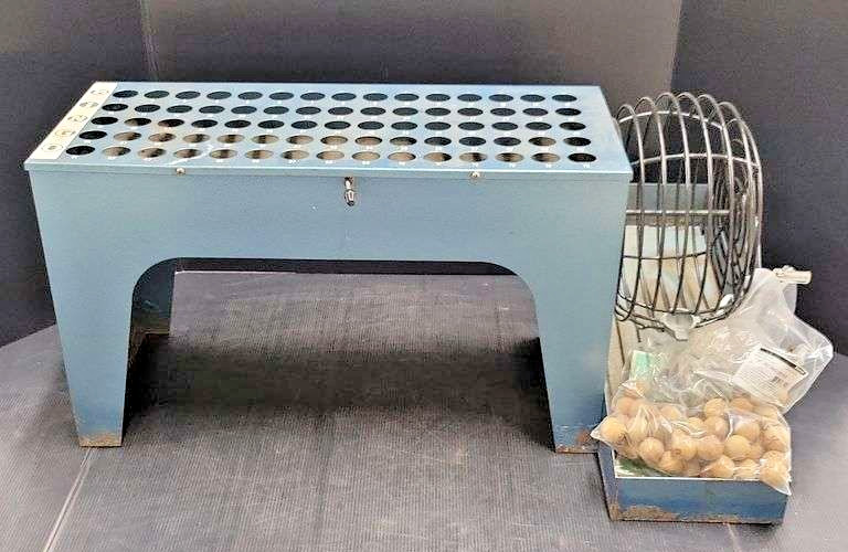 Vintage Professional Bingo Game Set w/Ball Cage Master Board and Table Top