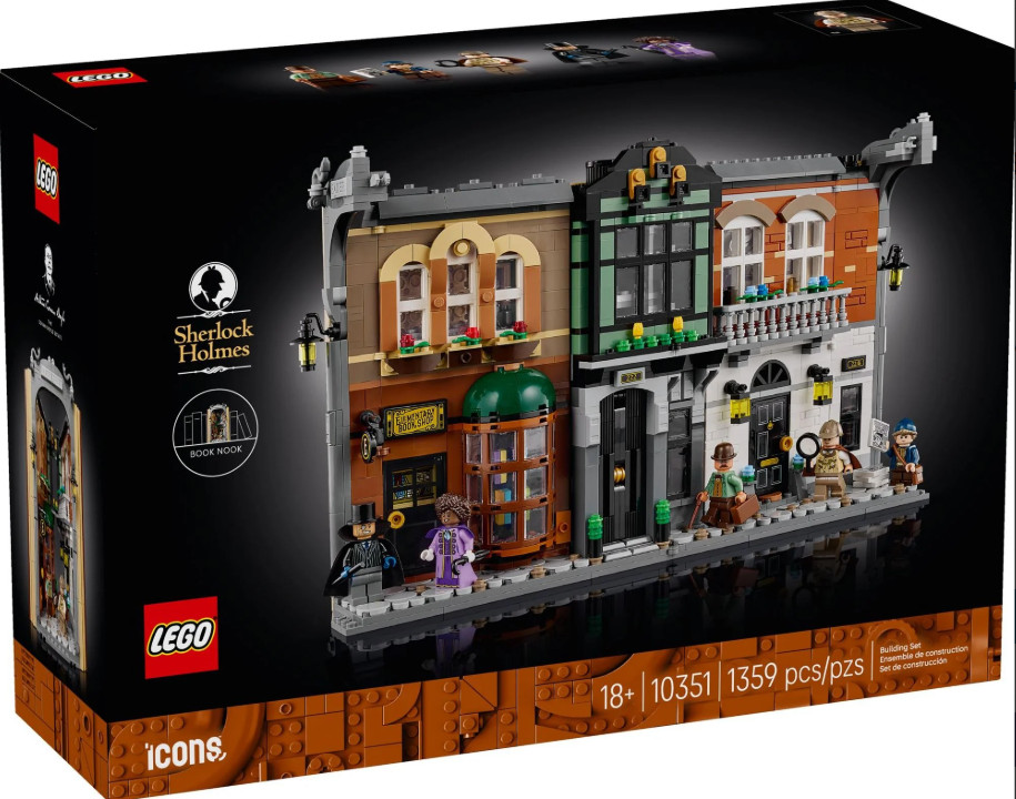 ❤️NEW Lego Icons 10351 Sherlock Homes Book Nook 1359pcs SEALED B&N exclusive