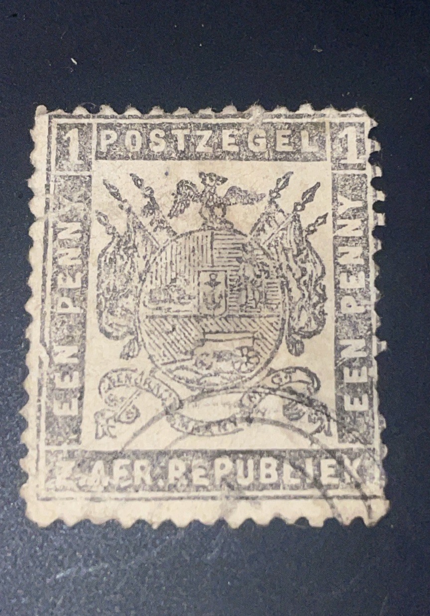 TRANSVAAL 1872-74 1d Black on Thin Transparent Paper Perforated Cancelled Lot1A TRANSVAAL 1872-74 1d Black on Thin Transparent Paper Perforated Cancelled Lot1A