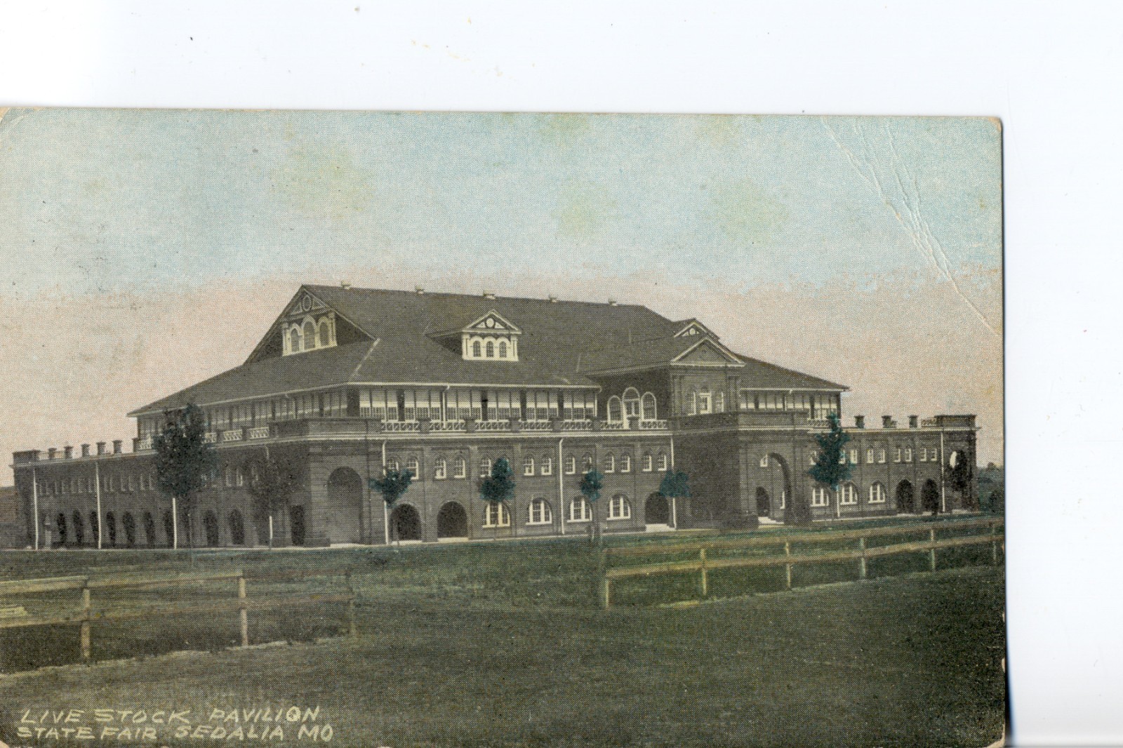 Live Stock Pavilion, State Fair, Sedalia, Mo. Missouri Postcard Live Stock Pavilion, State Fair, Sedalia, Mo. Missouri Postcard