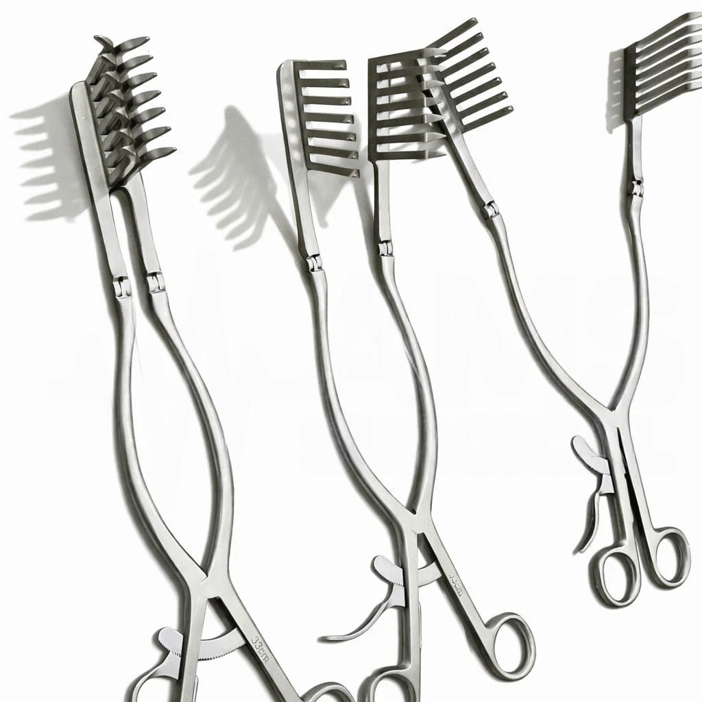 Spine Orthopedic Beckman Adson Eaton Laminectomy Retractor 33cm Set of 3 Pcs